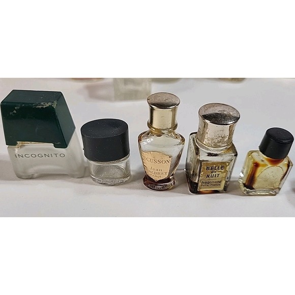 Vintage Large Lot Empty Perfume Parfum Bottles Various Designer Scents - Picture 3 of 12